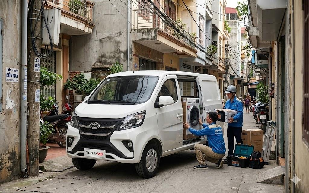 Tera Van V3 Teraco – Giải pháp vận chuyển linh hoạt cho nhu cầu kinh doanh hiện đại